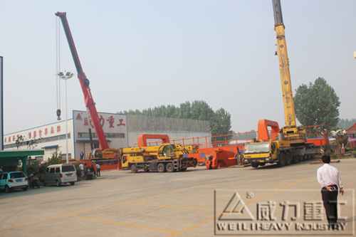 滕州液压机厂家山东威力重工新购置一台120t行车